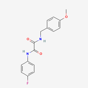 molecular formula C16H15FN2O3 B5110979 N-(4-fluorophenyl)-N'-(4-methoxybenzyl)ethanediamide 