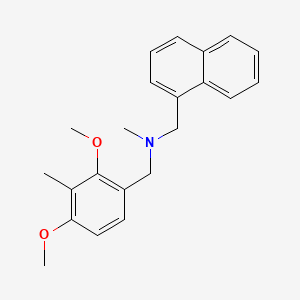 molecular formula C22H25NO2 B5111025 (2,4-dimethoxy-3-methylbenzyl)methyl(1-naphthylmethyl)amine 