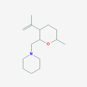 molecular formula C15H27NO B5111078 1-[(3-isopropenyl-6-methyltetrahydro-2H-pyran-2-yl)methyl]piperidine 