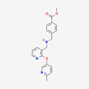 molecular formula C21H21N3O3 B5111130 methyl 4-{[({2-[(6-methyl-3-pyridinyl)oxy]-3-pyridinyl}methyl)amino]methyl}benzoate 