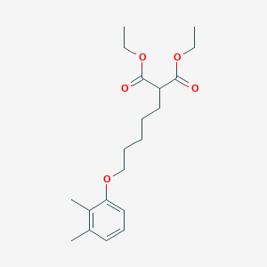 molecular formula C20H30O5 B5111159 diethyl [5-(2,3-dimethylphenoxy)pentyl]malonate 