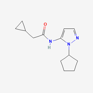 molecular formula C13H19N3O B5111184 N-(1-cyclopentyl-1H-pyrazol-5-yl)-2-cyclopropylacetamide 