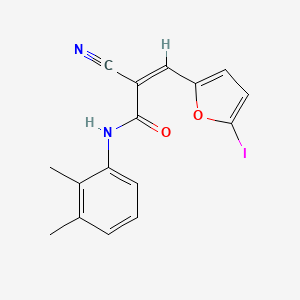 molecular formula C16H13IN2O2 B5111188 2-cyano-N-(2,3-dimethylphenyl)-3-(5-iodo-2-furyl)acrylamide 