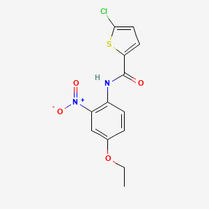 molecular formula C13H11ClN2O4S B5111207 5-chloro-N-(4-ethoxy-2-nitrophenyl)-2-thiophenecarboxamide 