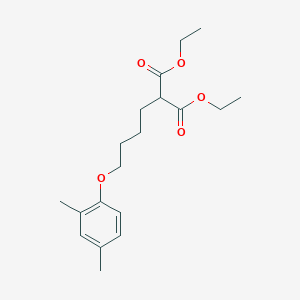 molecular formula C19H28O5 B5111222 diethyl [4-(2,4-dimethylphenoxy)butyl]malonate 