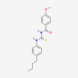 molecular formula C19H22N2O2S B5111224 N-{[(4-butylphenyl)amino]carbonothioyl}-4-methoxybenzamide 