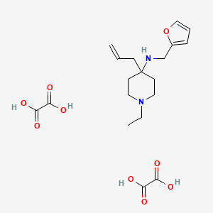 molecular formula C19H28N2O9 B5111226 4-allyl-1-ethyl-N-(2-furylmethyl)-4-piperidinamine diethanedioate 