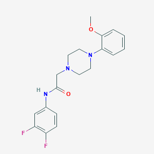 molecular formula C19H21F2N3O2 B5111231 N-(3,4-difluorophenyl)-2-[4-(2-methoxyphenyl)-1-piperazinyl]acetamide 