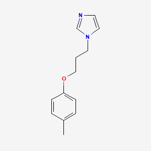 molecular formula C13H16N2O B5111258 1-[3-(4-methylphenoxy)propyl]-1H-imidazole 