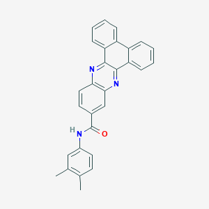 molecular formula C29H21N3O B5111319 N-(3,4-dimethylphenyl)dibenzo[a,c]phenazine-11-carboxamide 