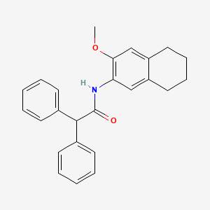 molecular formula C25H25NO2 B5111330 N-(3-methoxy-5,6,7,8-tetrahydro-2-naphthalenyl)-2,2-diphenylacetamide 