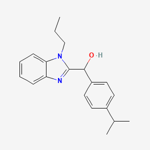 molecular formula C20H24N2O B5111364 (4-isopropylphenyl)(1-propyl-1H-benzimidazol-2-yl)methanol 