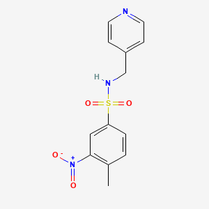 molecular formula C13H13N3O4S B5111377 4-methyl-3-nitro-N-(4-pyridinylmethyl)benzenesulfonamide 