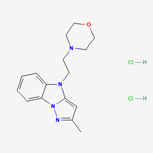 molecular formula C16H22Cl2N4O B5111446 2-methyl-4-[2-(4-morpholinyl)ethyl]-4H-pyrazolo[1,5-a]benzimidazole dihydrochloride 