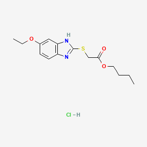 molecular formula C15H21ClN2O3S B5111451 butyl [(5-ethoxy-1H-benzimidazol-2-yl)thio]acetate hydrochloride 