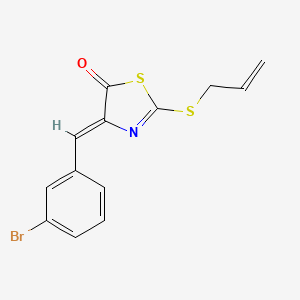molecular formula C13H10BrNOS2 B5111550 2-(allylthio)-4-(3-bromobenzylidene)-1,3-thiazol-5(4H)-one 