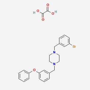 molecular formula C26H27BrN2O5 B5111564 1-(3-bromobenzyl)-4-(3-phenoxybenzyl)piperazine oxalate 