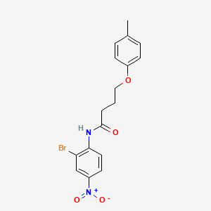 molecular formula C17H17BrN2O4 B5111580 N-(2-bromo-4-nitrophenyl)-4-(4-methylphenoxy)butanamide 