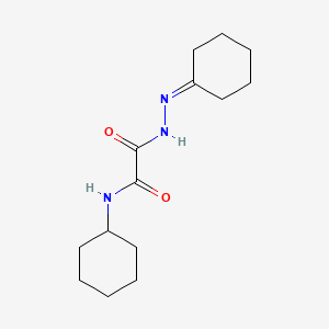 N-cyclohexyl-2-(2-cyclohexylidenehydrazino)-2-oxoacetamide