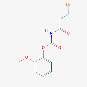 molecular formula C11H12BrNO4 B5111595 2-methoxyphenyl (3-bromopropanoyl)carbamate 