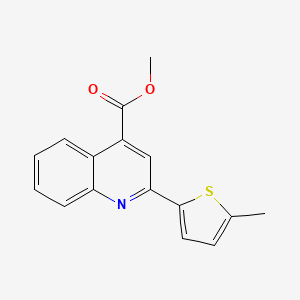 molecular formula C16H13NO2S B5111603 methyl 2-(5-methyl-2-thienyl)-4-quinolinecarboxylate 