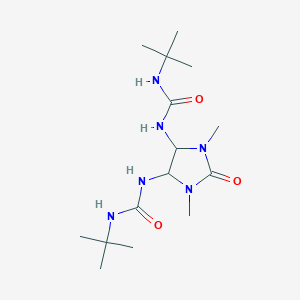 molecular formula C15H30N6O3 B5111662 N',N'''-(1,3-dimethyl-2-oxo-4,5-imidazolidinediyl)bis[N-(tert-butyl)urea] CAS No. 5325-58-6