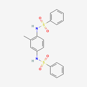 molecular formula C19H18N2O4S2 B5111700 N,N'-(2-methyl-1,4-phenylene)dibenzenesulfonamide 