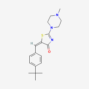 molecular formula C19H25N3OS B5111746 5-(4-tert-butylbenzylidene)-2-(4-methyl-1-piperazinyl)-1,3-thiazol-4(5H)-one 