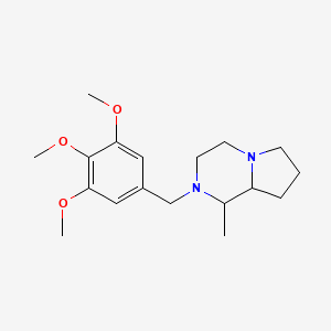 molecular formula C18H28N2O3 B5111752 1-methyl-2-(3,4,5-trimethoxybenzyl)octahydropyrrolo[1,2-a]pyrazine 