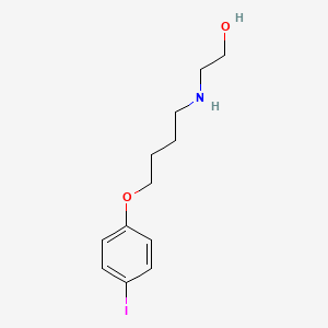 molecular formula C12H18INO2 B5111810 2-{[4-(4-iodophenoxy)butyl]amino}ethanol 