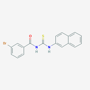 molecular formula C18H13BrN2OS B5111840 3-bromo-N-[(2-naphthylamino)carbonothioyl]benzamide 