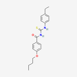 molecular formula C20H24N2O2S B5111846 4-butoxy-N-{[(4-ethylphenyl)amino]carbonothioyl}benzamide 