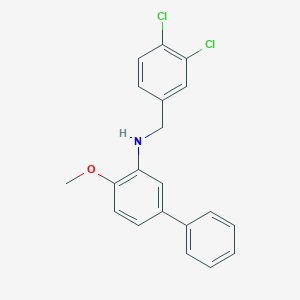 molecular formula C20H17Cl2NO B5111892 (3,4-dichlorobenzyl)(4-methoxy-3-biphenylyl)amine 