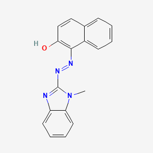 molecular formula C18H14N4O B5111956 1-[(1-methyl-1H-benzimidazol-2-yl)diazenyl]-2-naphthol 