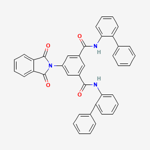 molecular formula C40H27N3O4 B5111976 N,N'-di-2-biphenylyl-5-(1,3-dioxo-1,3-dihydro-2H-isoindol-2-yl)isophthalamide CAS No. 5540-36-3