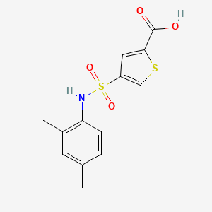 molecular formula C13H13NO4S2 B5112002 4-{[(2,4-dimethylphenyl)amino]sulfonyl}-2-thiophenecarboxylic acid 