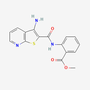 molecular formula C16H13N3O3S B5112035 methyl 2-{[(3-aminothieno[2,3-b]pyridin-2-yl)carbonyl]amino}benzoate 