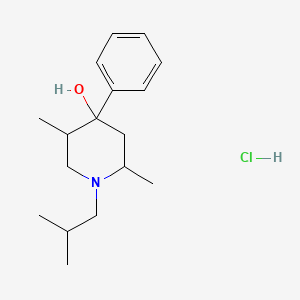 molecular formula C17H28ClNO B5112054 1-isobutyl-2,5-dimethyl-4-phenyl-4-piperidinol hydrochloride 