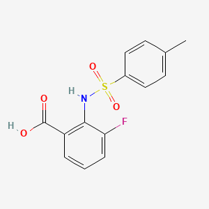 molecular formula C14H12FNO4S B5112067 3-fluoro-2-{[(4-methylphenyl)sulfonyl]amino}benzoic acid 