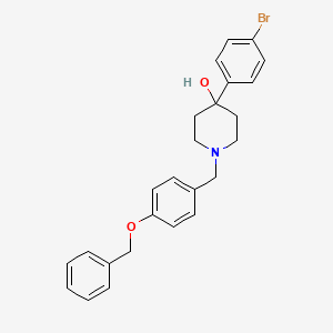 molecular formula C25H26BrNO2 B5112075 1-[4-(benzyloxy)benzyl]-4-(4-bromophenyl)-4-piperidinol 
