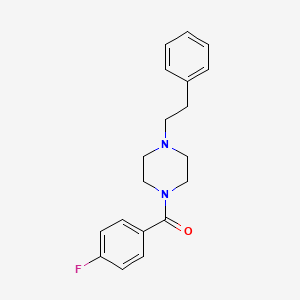 molecular formula C19H21FN2O B5112093 1-(4-fluorobenzoyl)-4-(2-phenylethyl)piperazine 