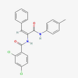 molecular formula C23H18Cl2N2O2 B5112094 2,4-dichloro-N-(1-{[(4-methylphenyl)amino]carbonyl}-2-phenylvinyl)benzamide 