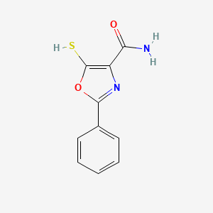molecular formula C10H8N2O2S B5112098 5-mercapto-2-phenyl-1,3-oxazole-4-carboxamide 