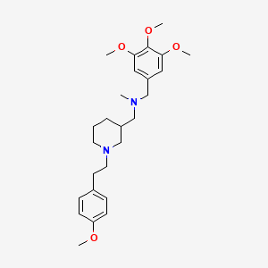 molecular formula C26H38N2O4 B5112126 ({1-[2-(4-methoxyphenyl)ethyl]-3-piperidinyl}methyl)methyl(3,4,5-trimethoxybenzyl)amine 