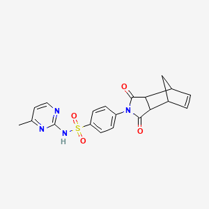 4-(3,5-dioxo-4-azatricyclo[5.2.1.0~2,6~]dec-8-en-4-yl)-N-(4-methyl-2-pyrimidinyl)benzenesulfonamide