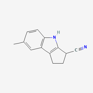 molecular formula C13H12N2 B5112215 7-methyl-1,2,3,4-tetrahydrocyclopenta[b]indole-3-carbonitrile 