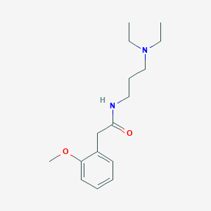 molecular formula C16H26N2O2 B5112239 N-[3-(diethylamino)propyl]-2-(2-methoxyphenyl)acetamide 
