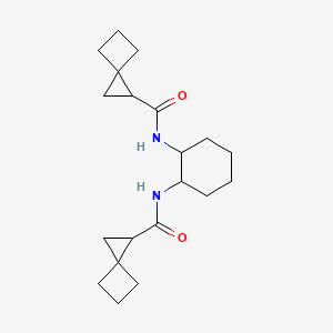 molecular formula C20H30N2O2 B5112264 N,N'-1,2-cyclohexanediylbisspiro[2.3]hexane-1-carboxamide 