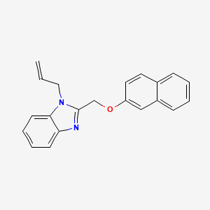 molecular formula C21H18N2O B5112271 1-allyl-2-[(2-naphthyloxy)methyl]-1H-benzimidazole 