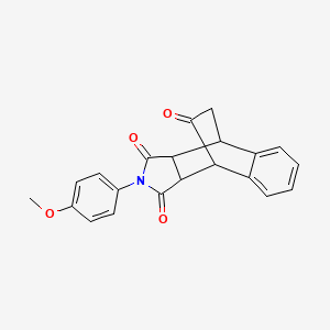 molecular formula C21H17NO4 B5112292 11-(4-methoxyphenyl)-11-azatetracyclo[6.5.2.0~2,7~.0~9,13~]pentadeca-2,4,6-triene-10,12,14-trione 